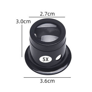 20X 15X 10X 5X Jeweler Watch Magnifier Tool Portable Monocular Magnifying Glass Loupe Lens for Eye Magnifier Len Watchmakers