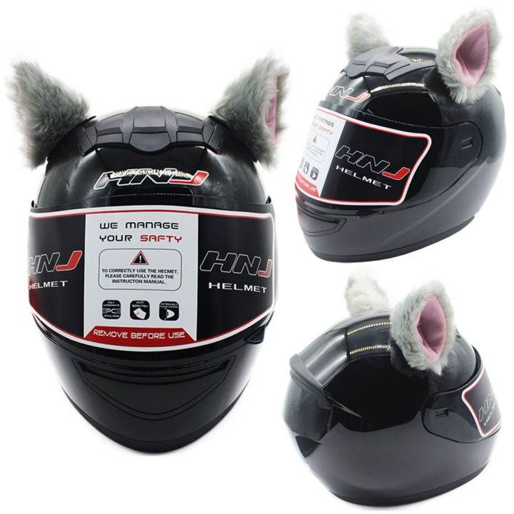 Helmet cat ears decorations motorcycle accessories fox ear decoration