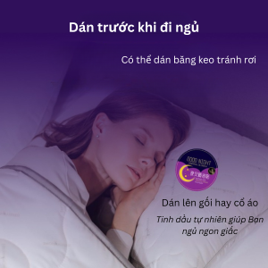 Miếng Dán Thảo Dược Giúp Ngủ Ngon Hỗ Trợ Giấc Ngủ Ngon Hong Kong Pharma Hộp 7 Miếng