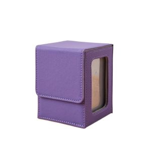 BAGUO PU Hộp sưu tập cửa sổ Chống ẩm Đóng từ tính Hộp đựng bộ bài Bền bỉ Chống bám bẩn Hộp lưu trữ trang sức Trò chơi trên bàn