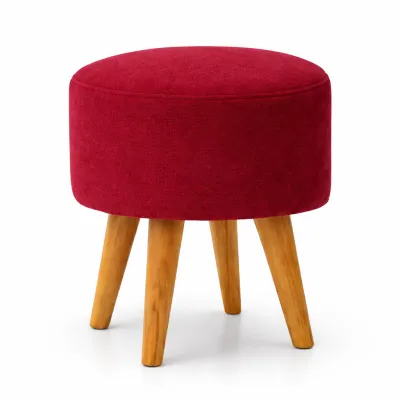 SOFA STOOL BULAT / STOOL KOTAK BAHAN BLUDRU PERLENGKAPAN RUMAH