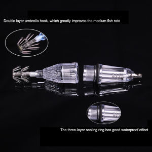 Chất lượng cao mực ánh sáng lure cho cá rustproof bạch tuộc mồi thích hợp cho nước mặn và nước ngọt điều kiện
