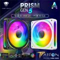 Quạt tản nhiệt 12cm JUNGLE LEOPARD PRISM Gen 5 INFINITY LED GƯƠNG VÔ CỰC ARGB 5V 3PIN- 2000RPM, PWM, Lian Li SL120 fan case PC. 