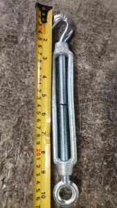 Perfect Tools Turnbuckle Hook - Eye Regular Galvanized Steel 14mm 9/16 Wire Rope Tensioner