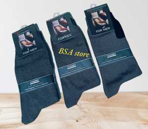 3 PASANG KAOS KAKI KANTOR PRIA DEWASA / KAOS KAKI KERJA COWOK KAOS KAKI PANJANG TEBAL HITAM POLOS