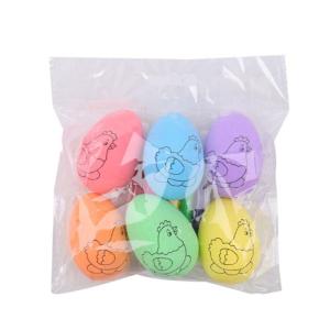 5pcs Sturdy Foam Easters Eggs For Painting And Decorating Portable for Family Activities and Easters Celebration