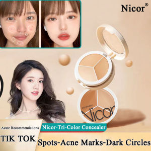 NIcor【Actor recommendation】 concealer acne marks cover Tri-color concealer for scars and tattoo concealer to hide scars on legs makeup concealers concealer waterproof and foundation concealer to hide tattoo concealer to cover acne sweat-proof