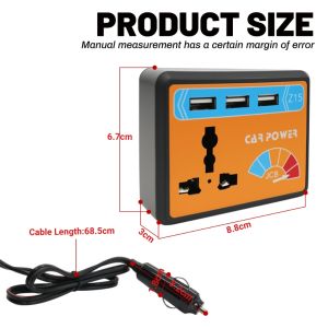 300W Power Inverter DC 12V to AC 220V Car Power Inverter DC Modified SineWave Solar Converter