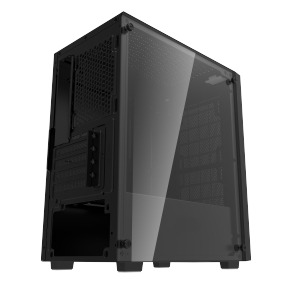 FPS PC Case Sea View Room Tempered Glass Gaming Computer Casing Mini ATX Desktop Case For PC Computer Build-in 3 RGB Fans