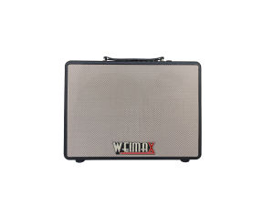 Loa karaoke xách tay Weimax X-216 công suất 600W tặng kèm 2 micro không dây âm thanh sống động mạnh mẽ chỉnh bass treble echo reverb kết nối đa dạng thời gian hoạt động 4-6h
