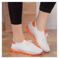 Korean High Rubber Hot style women's shoes with colour soles #8011. 