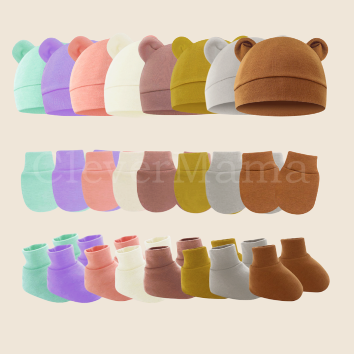 Color Changing Roses Experiment CleverMama 3in1 Plain Bear Hat Set Bonnet Mittens and Booties Newborn ...
