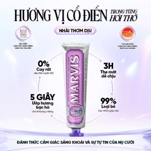 [TEM PHỤ + VAT] Marvis Collection Toothpaste - Bộ sưu tập Kem đánh răng từ Italia (Ý) làm trắng giảm mảng bám bảo vệ răng miệng