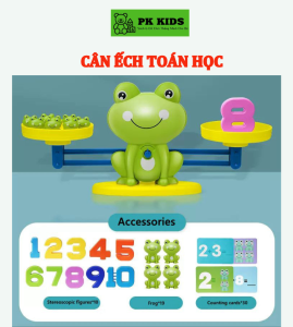 Đồ Chơi Giáo Dục Sớm Toán Học Ếch Cân Bằng Trọng Lượng Hỗ Trợ Học Toán Và Phép Tính - Đồ Chơi Montessori Cho Bé Từ 18M+