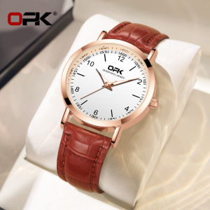 OPK Brand Watch For Women Sale Now Korea Style Quartz Leather Casual Cute Student Luminous Waterproof Birthday Gift For Women
