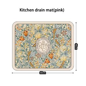 Kitchen Countertop Drain Mat Diatom Mud Absorbent Mat table Dry Mat Cup Mat Heat insulation厨房台面沥水垫吸水