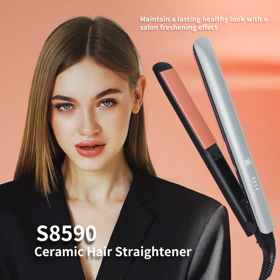 Keratin ceramic outlet hair straightener