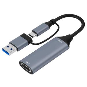 Game Video Capture USB+Type C to HDTV 4K 60Hz Recorder Video Gaming Camcorder Low Latency Converter