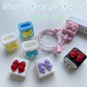 IPhone 13 Charger Cover USB-C Power Adapter Protector Cable Protector Winder Soft Silicone for 18w/20w iPhone 12 Pro Max/12/11 Pro Type C to Lightning Port Cchoice