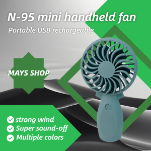 N95 Macaron Color Multifunctional Mini Handheld Fan USB Charging Rechargeable Portable Desktop for Students Work