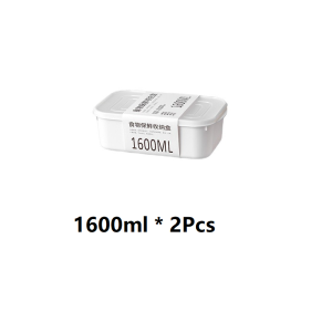 Refrigerator Sealed Preservation Box White Lunch Box Fridge Storedcase Japanese Style Bento Box for Food Fruit Vegetable Salad保鲜盒