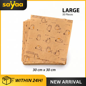Sayaa Premium Wax Paper 22cm Liners Non-Stick Disposable Parchment Paper Liners For Kitchen Bakeware Uses