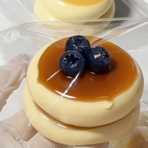 Sticky Box Cake Squishy Toy Slow Rising Soft Ice Cream Box Stress Reliever with Sticky Hand Gift