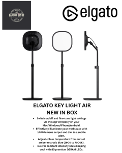 ELGATO KEY LIGHT AIR OR GOOGLE DLIGHT SMART LAMP (NEW IN BOX)