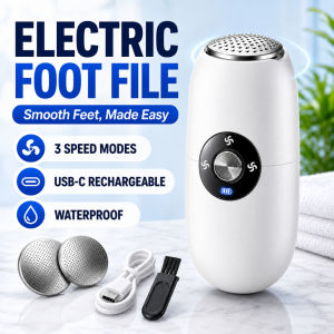 Rechargeable Electric Foot File Callus Remover Waterproof Pedicure Tool Dead Skin & Cracked Heel Remover