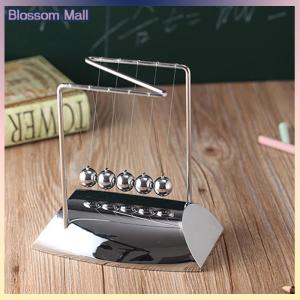 [Blossom] QIA Z Bóng Lắc Newton Cradle Vật Lý Khoa Học Pendulum Trang Trí Bàn Cân Bằng Thép