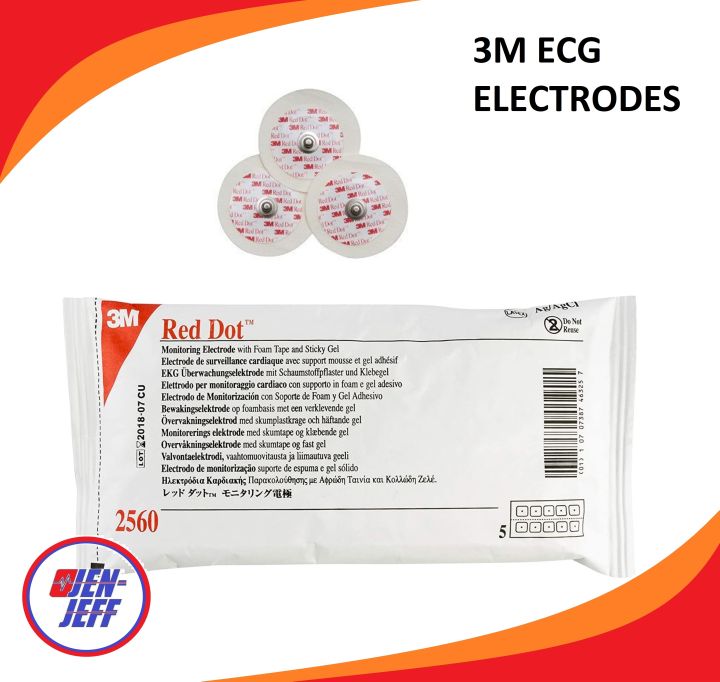 3M Disposable ECG Electrodes Red Dot ECG Electrodes 50s (Adult