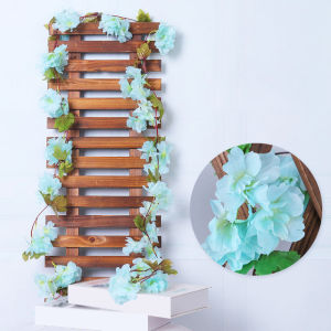2.3m Simulation of Cherry Blossom Vine Wall Fake Flower Rattan Wedding Decoration Hanging