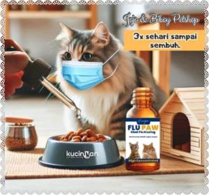 Obat Flu Kucing FLU PAW Bersin Pilek Super Efektif 20 ml