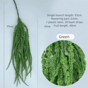 xpkQ Multicolor Artificial Hanging Plant Ornament Foam Hanging Long Tassel Flower Accessories Photo Props 9T1N6