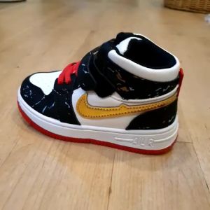 SEPATU SEKOLAH ANAK IMPORT SNEAKERS ANAK LAKI-LAKI HITAM