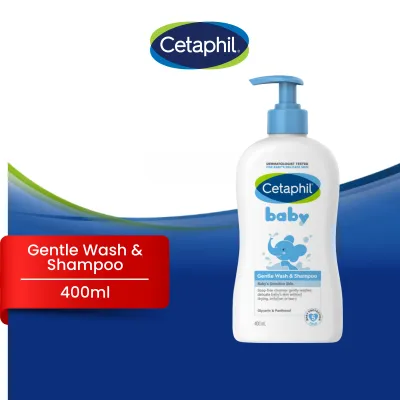 CETAPHIL Baby Gentle Wash & Shampoo (230ml / 400ml / 400ml × 2)