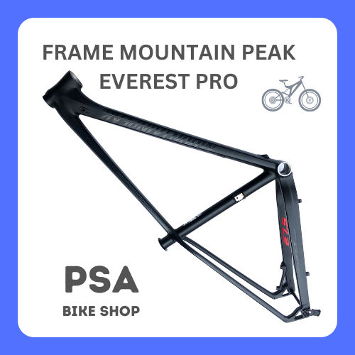 AUTHENTIC MOUNTAIN PEAK FRAME EVEREST PRO 27.5 LARGE MATT BLACK RED FOR ...