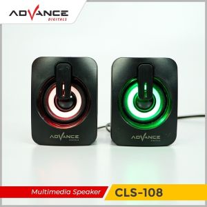 Speaker ADVANCE Super Bass RGB Backlit Speaker laptop Garansi Resmi 1 tahun CLS-108 Super Bass 2.0 Channel speaker