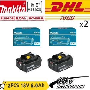 Original 6AH Makita BL1860B 18V Battery Power Tool Lithium-Ion Substitute LXT BL1850 BL1840 Suitable for BMS 18V Screwdriver