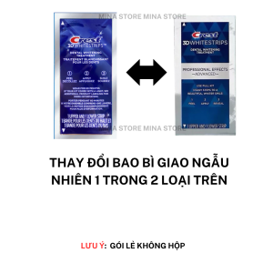 Miếng dán trắng răng Crest 3D White chính hãng MỸ - Răng trắng sáng vượt trội sau 1 liệu trình