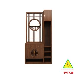 Vách ngăn phòng khách vách ngăn tủ kệ bằng gỗm bình phong tranh 4VTK28 - NỘI THẤT LẮP RÁP VIENDONGADV