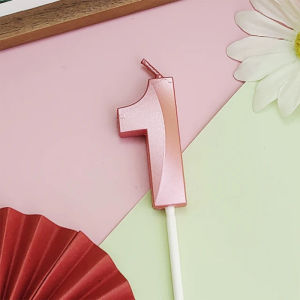 Number Birthday Gold Blue Pink Big Candles Cake Birthday Candle Supplies Birthday Party Needs Home Decor Candleholders  For Cakes Gold Number Candle Cake Topper 2025 New Year Birthday Party Decorations