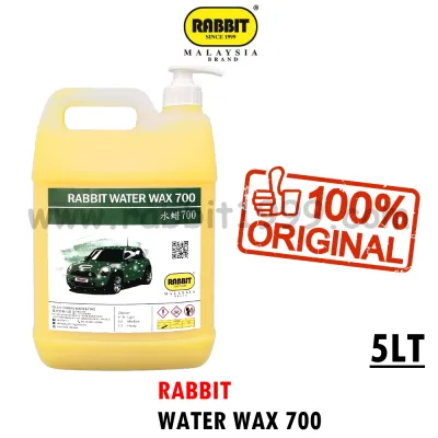 RABBIT WATER WAX 700 - 5Lt - wax kereta / wax kereta / kilat badan kereta / ULTIMATE Water Wax Car Paint Water coating Water Repellent Pengilat cat Kereta 5L / Water Wax 5Liter [SpeedWax] / Car Water cleaning / Rabbit car water wax / car paint coating wax