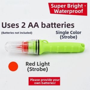 OWMXZL Thiết kế chống thấm nước Đèn câu cá LED Cấu trúc nổi Pin bền bỉ Đèn tín hiệu câu cá Sáng sủa Chức năng Flash Đèn tín hiệu cảnh báo Câu cá đêm
