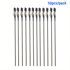 10pcs Metal Model Airbrush Painting Alligator Clip Stick with Rubber Tips Metal Wire Clamps Long-Tailed Clasp For Gundam Hobby Model Coloring Painting DIY Card Photo Memo