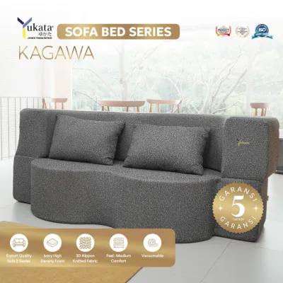 Yukata KAGAWA Sofa Bed 2 Seater Aesthetic Minimalis Multifungsi - Sofabed Lipat Kasur Busa Lantai