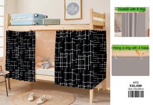 Premuim Quality Bed Curtain Student Private Bunk Dormitory Mosquito Protection Blackout Tent Cover Curtains for Sale Black Blue Red Star Leaf Printed COD