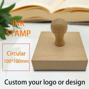 Custom Wooden Stamp Seal Personalized Logo Wedding Party Packaging Stamp Company Address&Name Self Inking Rubber Stamp Artwork2026