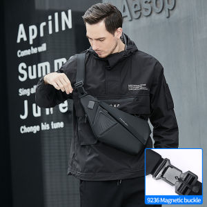 Fenruym กระเป๋าเอกสารผู้ชายกระเป๋าสะพายไหล่กระเป๋ากีฬาสันทนาการกระเป๋าสะพายไหล่ขี่