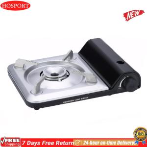 [HOSPORT Official Mall]Butane Camping Stove Adjustable Single-Burner Butane Stove Windproof Cassette Furnace for Indoor & Outdoor Cooking